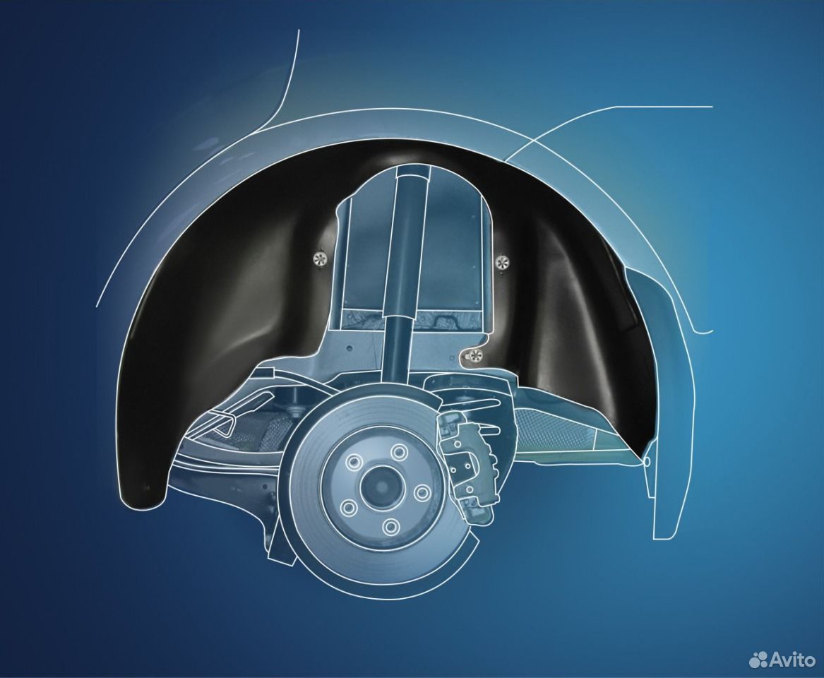 Подкрылки задние на Ford Focus 3