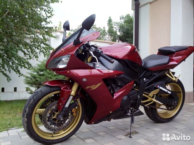 Yamaha r1 1998 винил вишнёвый хром