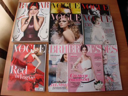 Vogue, Brides, Bazaar 2012, 2013, 2014, 2015