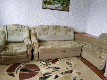 Угловой диван и кресло-кровать