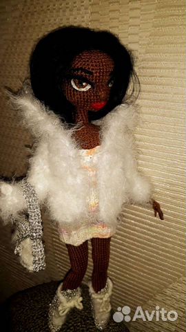 Кукла вязаная,каркасная,хороший подарок