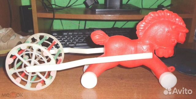 Конь Каталка, кубики, всадник, елка, СССР