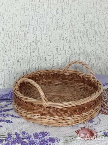 Поднос плетёный