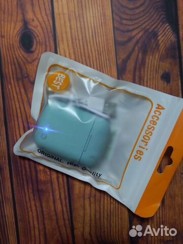 Беспроводные наушники i12TWS новые Голубые