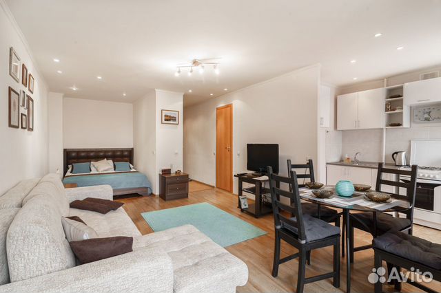 

Квартира-студия, 35 м², 2 кровати