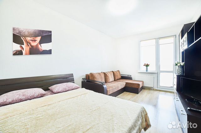 

1-к. квартира, 40 м², 2 кровати