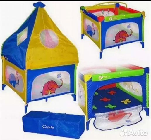 Большой детский манеж палатка