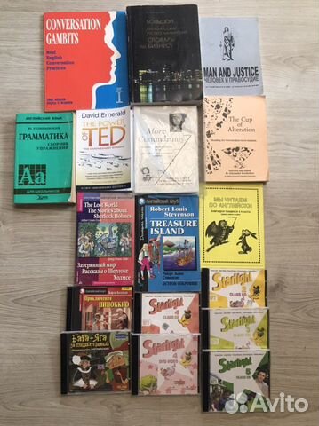 Учебники по английскому языку и CD,DVD