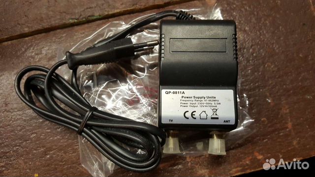 Блок питания 12V 100mA для антенн с F-разъемом