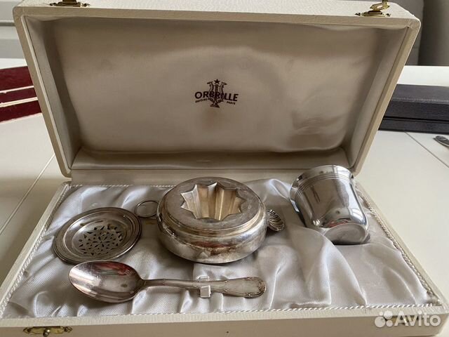 Серебрянный чайный набор