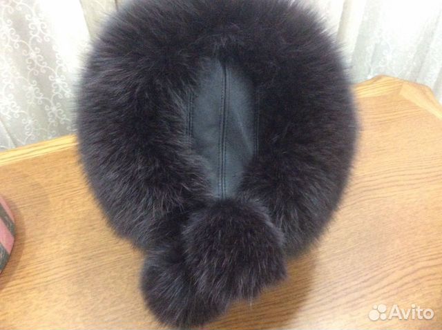 Шапка натуральный мех Песец