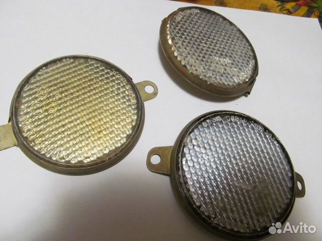 Катафот светоотражатель круглый белый