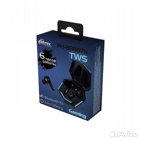 Наушники Ritmix RH-888BTH TWS black