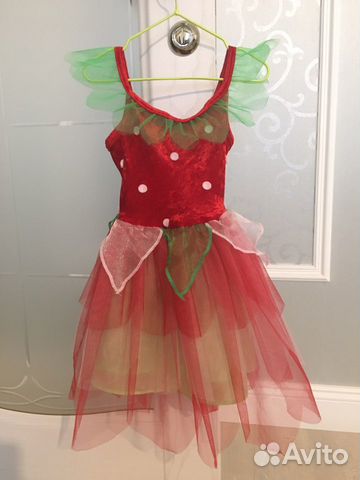 Наряд костюм Земляничка для девочки 2-3г Англ