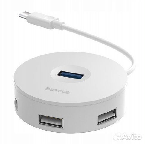 Хаб-переходник Baseus round box HUB adapter Cahub