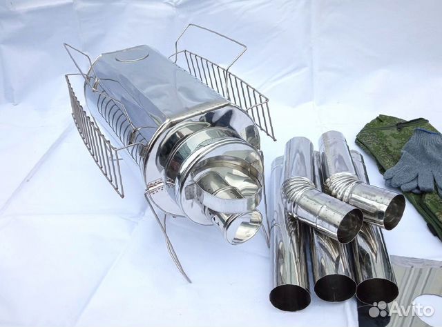 Печь буржуйка Кабанчик на 15 литров с решетками