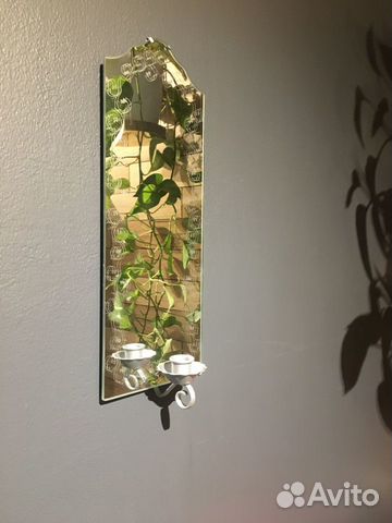 Два зеркала с подсвечником IKEA sandefjord