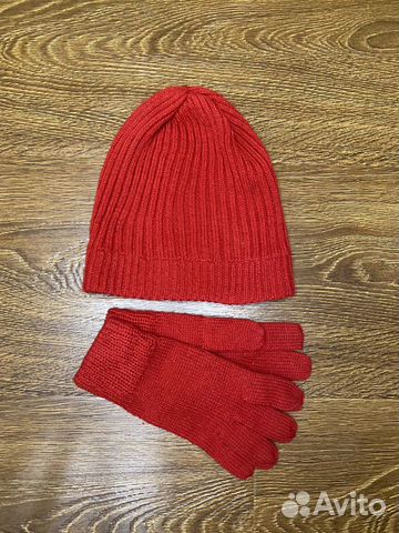 Шарф с перчатками