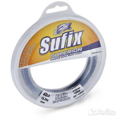 Леска sufix Superior Leader прозрачная 100м