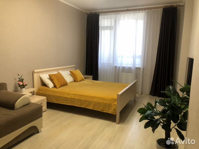 

1-к. квартира, 46 м², 2 кровати