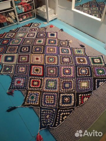 Покрывало ручная вязка в стиле кантри