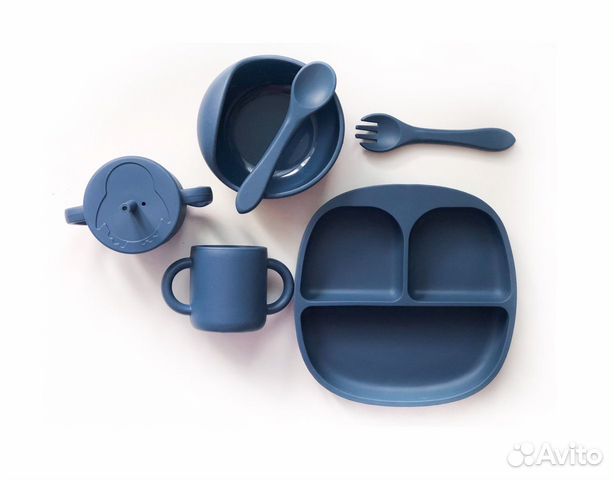 Набор силиконовой посуды для детей