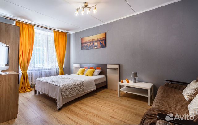 

1-к. квартира, 38 м², 2 кровати