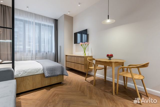 

Квартира-студия, 33 м², 2 кровати