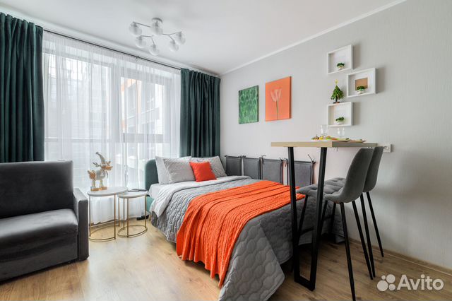 

Квартира-студия, 20 м², 2 кровати