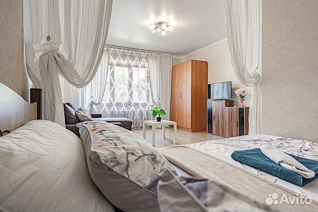 

1-к. квартира, 48 м², 2 кровати