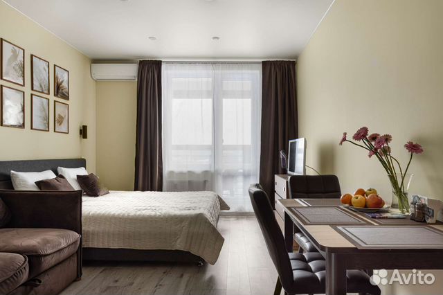 

Квартира-студия, 25 м², 2 кровати
