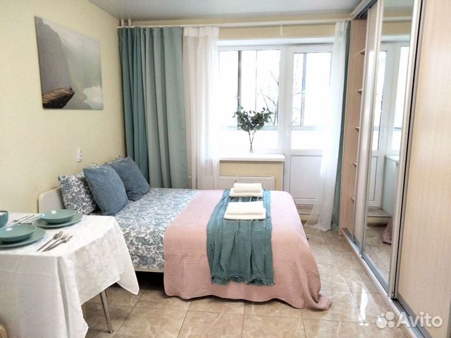 

Квартира-студия, 30 м², 2 кровати