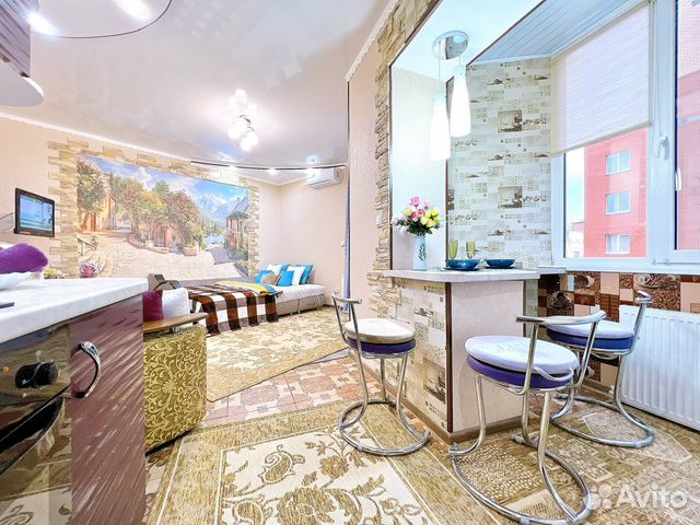 

1-к. квартира, 34 м², 2 кровати