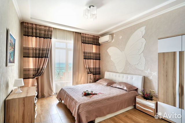 

Квартира-студия, 45 м², 2 кровати