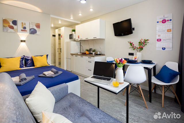 

Квартира-студия, 20 м², 2 кровати