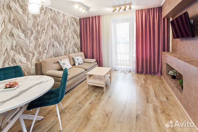 

1-к. квартира, 43 м², 2 кровати