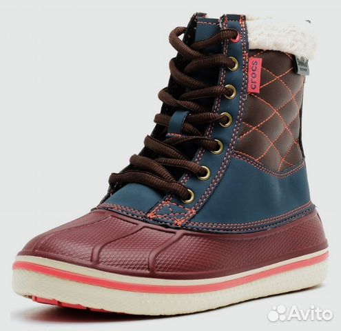 Ботинки Crocs AllCast Lether Duck 34 - 40 р
