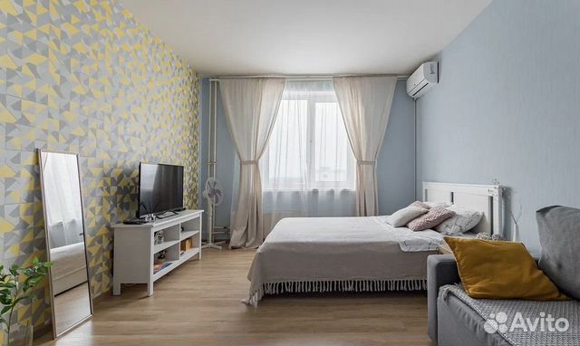

1-к. квартира, 32 м², 2 кровати
