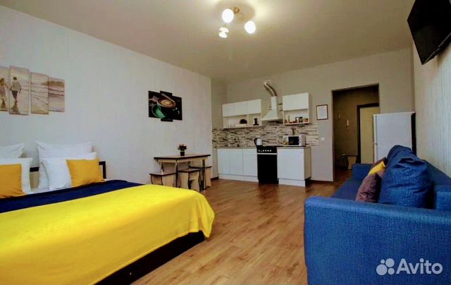 

Квартира-студия, 34 м², 2 кровати