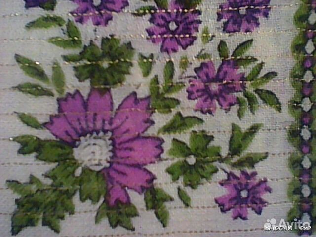 Платок Павло-Посадский новый чисто-шерстяной 82X82