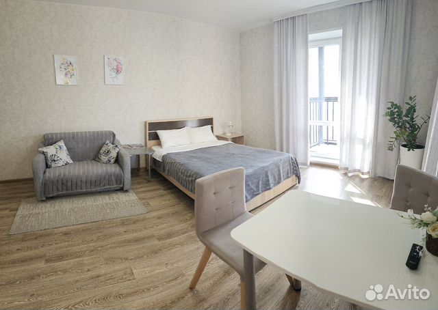 

Квартира-студия, 42 м², 2 кровати
