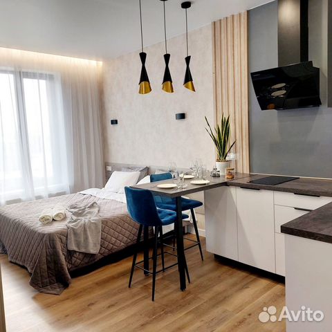 

Квартира-студия, 21 м², 2 кровати