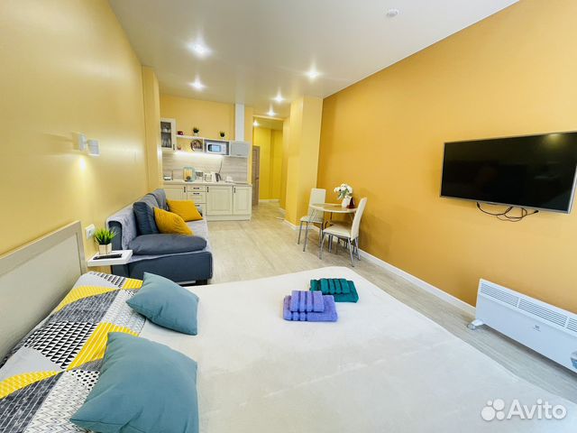 

Квартира-студия, 38 м², 2 кровати