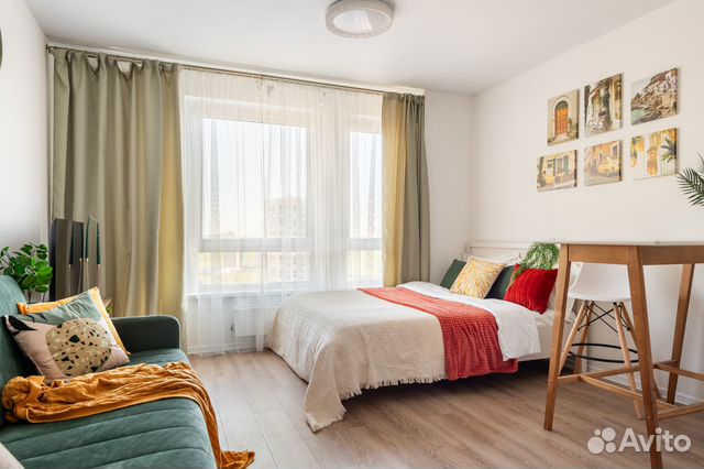 

Квартира-студия, 26 м², 2 кровати