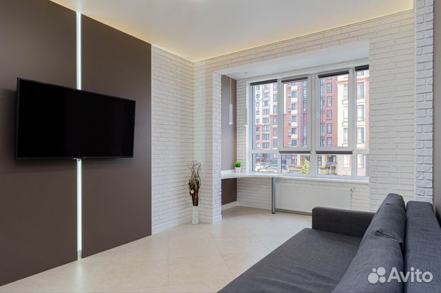 

1-к. квартира, 46 м², 2 кровати