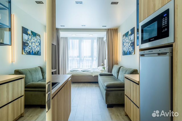 

Квартира-студия, 30 м², 2 кровати