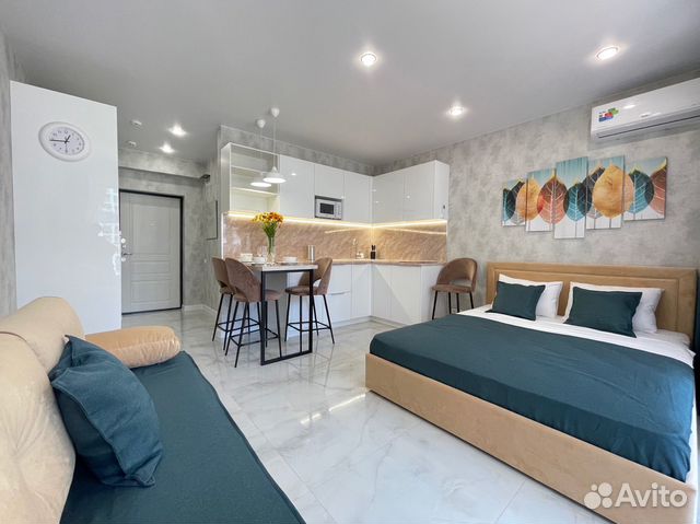 

Квартира-студия, 32 м², 2 кровати