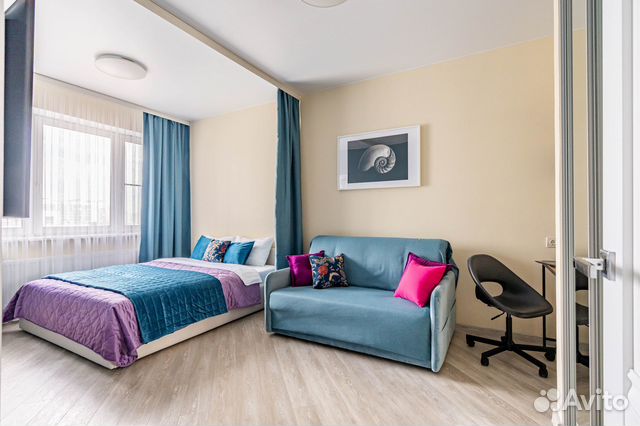 

1-к. квартира, 35 м², 2 кровати
