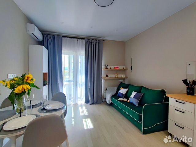 

Квартира-студия, 28 м², 1 кровать