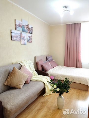 

Квартира-студия, 35 м², 2 кровати